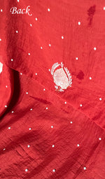 Load image into Gallery viewer, Chidiya Women's Lakhnavi Handcrafted Mul Chanderi Unstitched Kurta And Dupatta Set- HONC0323417