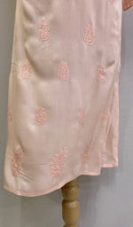 将图像加载到图库查看器中, Faiza Women's Lucknowi Handcrafted Modal Cotton Chikankari Kurti - HONC0209843