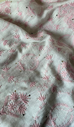 Load image into Gallery viewer, Women's Lakhnavi Handcrafted Maheshwari Mul Chanderi Kurta And Dupatta Set - HONC0178087