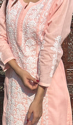 将图像加载到图库查看器中, Naira Women's Lucknowi Handcrafted Cotton Chikankari Kurti - HONC0164383
