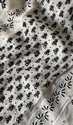 Load image into Gallery viewer, Saziya Women's Lakhnavi Handcrafted Mul Chanderi Semi - Stitched Kurta And Dupatta Set - HONC0237916