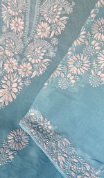 Load image into Gallery viewer, Aamina Women's Lakhnavi Handcrafted Cotton Chikankari Semi - Stitched Suit Material - HONC0238938