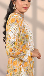 Load image into Gallery viewer, Zainish Women's Lucknowi Handcrafted Mul Cotton Chikankari Kurti - HONC0120069