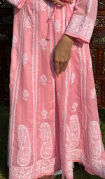 将图像加载到图库查看器中, Abisha Women's Lucknowi Handcrafted Cotton Chikankari Angrakha - HONC0232847