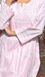 Load image into Gallery viewer, Falak Women's Lucknowi Handcrafted Cotton Chikankari Kurti - HONC0220784