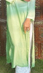 Load image into Gallery viewer, Rooh Women's Lucknowi Handcrafted Modal Cotton Chikankari Kurti - HONC0236890