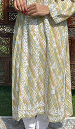 将图像加载到图库查看器中, Ruhee Women's Lucknowi Handcrafted  Modal Cotton Chikankari Kurti - HONC0168429