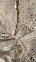 将图像加载到图库查看器中, Women's Lucknowi Handcrafted Kota Chanderi Chikankari Semi-Stitched Kurta And Dupatta Set - HONC0243275