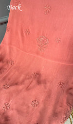 Load image into Gallery viewer, Women's Lakhnavi Handcrafted Viscose Georgette Chikankari Full Suit Material - HONC0271104