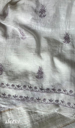 Load image into Gallery viewer, Asiyah Women's Lakhnavi Handcrafted Mul Chanderi Kurta And Dupatta Set - HONC0226789