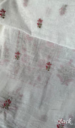 Load image into Gallery viewer, Women's Lakhnavi Handcrafted Mul Chanderi Unstitched Kurta And Dupatta Set - HONC0256380