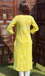 Load image into Gallery viewer, Farheen Women's Lucknowi Handcrafted Cotton Chikankari Kurti - HONC0245092