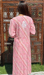 Load image into Gallery viewer, Ruhee Women's Lucknowi Handcrafted  Modal  Cotton Chikankari Kurti - HONC0239825