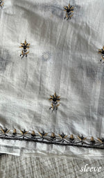 Load image into Gallery viewer, Women's Lakhnavi Handcrafted Mul Chanderi Unstitched Kurta And Dupatta Set - HONC0256385