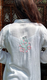 Load image into Gallery viewer, Naheeda Women's Lakhnavi Handcrafted Modal Silk Chikankari Top And Pant Set - HONC0241221