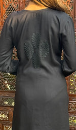 Load image into Gallery viewer, Women's Lucknowi Handcrafted Cotton Chikankari Kurti - HONC0232156