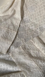 Load image into Gallery viewer, Women's Lakhnavi Handcrafted Mul Chanderi Semi - Stitched Kurta And Dupatta Set - HONC0221054