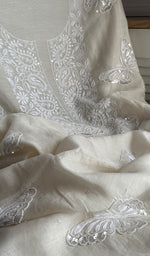 Load image into Gallery viewer, Titlee Women's Lakhnavi Handcrafted Mul Chanderi Kurta And Dupatta Set - HONC0233861