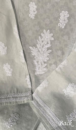 将图像加载到图库查看器中, Women's Lakhnavi Handcrafted Cotton Chikankari Semi - Stitched Kurti Fabric - HONC0244105