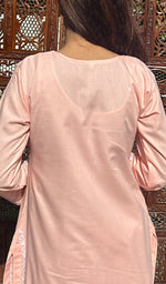 Load image into Gallery viewer, Falak Women's Lucknowi Handcrafted Cotton Chikankari Kurti - HONC0220604