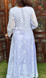 Load image into Gallery viewer, Abisha Women's Lucknowi Handcrafted Cotton Chikankari Angrakha - HONC02328433