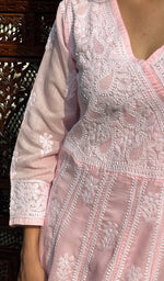 Load image into Gallery viewer, Abisha Women's Lucknowi Handcrafted Cotton Chikankari Angrakha - HONC0236287