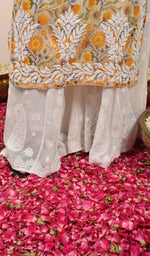Load image into Gallery viewer, Zainish Women's Lucknowi Handcrafted Mul Cotton Chikankari Kurti - HONC0120069