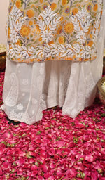 Load image into Gallery viewer, Zainish Women&#39;s Lucknowi Handcrafted Mul Cotton Chikankari Kurti - HONC0120069
