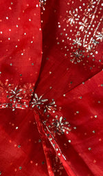 将图像加载到图库查看器中, Marifa Women's Lakhnavi Handcrafted Pure Organza Chikankari Semi - Stitched Kurta And Dupatta Set - HONC0186598