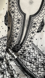 Load image into Gallery viewer, Women's Lakhnavi Handcrafted Mul Chanderi Semi - Stitched Kurta And Dupatta Set - HONC0229059