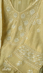 Load image into Gallery viewer, Women's Lakhnavi Handcrafted Mul Chanderi Semi - Stitched Kurta And Dupatta Set - HONC0198755