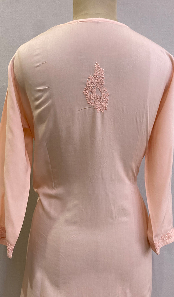 Faiza Women's Lucknowi Handcrafted Modal Cotton Chikankari Kurti - HONC0209843