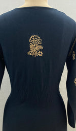 Load image into Gallery viewer, Haniya Women's Lucknowi Handcrafted Modal Cotton Chikankari Kurti - HONC0108070