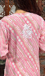 Load image into Gallery viewer, Ruhee Women's Lucknowi Handcrafted  Modal  Cotton Chikankari Kurti - HONC0239825