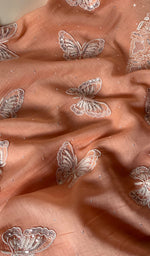 Load image into Gallery viewer, Women's Lakhnavi Handcrafted Mul Chanderi Unstitched Kurta And Dupatta Set - HONC0246467