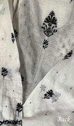 将图像加载到图库查看器中, Saziya Women's Lakhnavi Handcrafted Mul Chanderi Semi - Stitched Kurta And Dupatta Set - HONC0233869