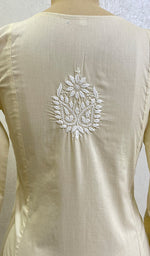 Load image into Gallery viewer, Iqra Women's Lucknowi Handcrafted Cotton Chikankari Kurti - HONC0164340