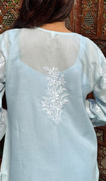 将图像加载到图库查看器中, Jubina Women's Lucknowi Handcrafted Cotton Chikankari Kurti - HONC0229657