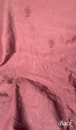 Load image into Gallery viewer, Amisha Women's Lakhnavi Handcrafted Chanderi Silk Chikankari Full Suit Material- HONC0253716