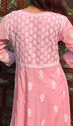 将图像加载到图库查看器中, Abisha Women's Lucknowi Handcrafted Cotton Chikankari Angrakha - HONC0232847