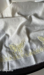 将图像加载到图库查看器中, Titlee Women's Lakhnavi Handcrafted Mul Chanderi Unstitched Kurta And Dupatta Set - HONC0256889