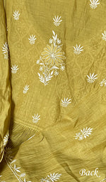 Load image into Gallery viewer, Women's Lakhnavi Handcrafted Mul Chanderi Semi - Stitched Kurta And Dupatta Set - HONC0222977