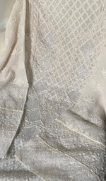 Load image into Gallery viewer, Women's Lakhnavi Handcrafted Mul Chanderi Semi - Stitched Kurta And Dupatta Set - HONC0221054