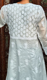 Load image into Gallery viewer, Abisha Women's Lucknowi Handcrafted Cotton Chikankari Angrakha - HONC0232841