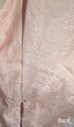 Load image into Gallery viewer, Women's Lakhnavi Handcrafted Mul Chanderi Semi - Stitched Kurta And Dupatta Set - HONC0238899