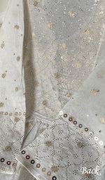 Load image into Gallery viewer, Women's Lakhnavi Handcrafted Chanderi Silk Semi - Stitched Kurta And Dupatta Set - HONC0237158