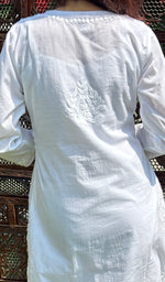 Load image into Gallery viewer, Nazneen Women's Lakhnavi Handcrafted Cotton Chikankari Kurta And Palazzo Set - HONC0239067