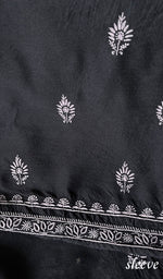 Load image into Gallery viewer, Women's Lakhnavi Handcrafted Munga Silk Chikankari Kurta And Dupatta Set - HONC0256129