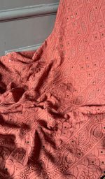 Load image into Gallery viewer, Women's Lakhnavi Handcrafted Viscose Georgette Chikankari Full Suit Material - HONC0271104