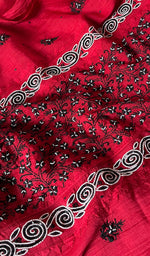 Load image into Gallery viewer, Aaliyah Women's Lakhnavi Handcrafted Mul Chanderi Semi - Stitched Kurta And Dupatta Set - HONC0260918